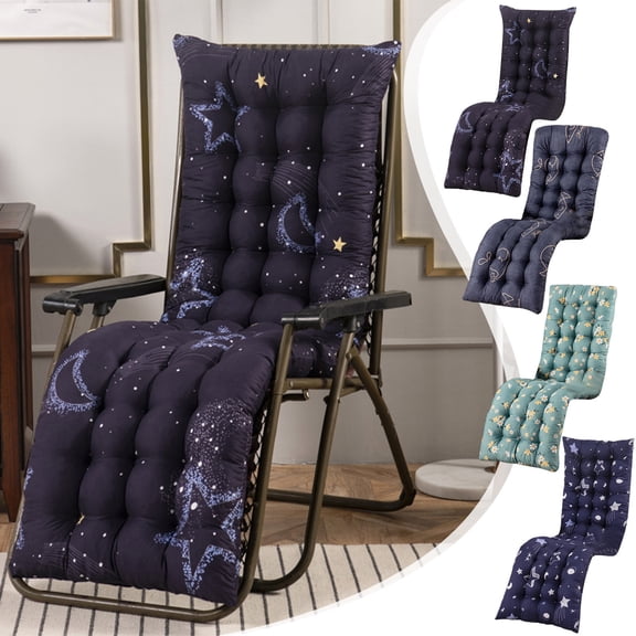 Thick Recliner Cushion 61x18.9in Double Sided Rocking Chair Cushion High Resilience for Folding Chair Sofa Rattan Chair by PALIFEUR