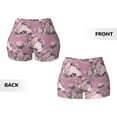 thumbnail image 5 of Naloa Rose Flowers Biker Shorts for Women Seamless Scrunch Short Women’s Yoga Shorts for Gym Running Sport Shorts - XX-Large, 5 of 9
