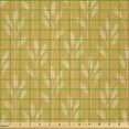 thumbnail image 2 of Ambesonne Autumn Fabric by the Yard Microfiber, Monochrome Branch Leaves Art, 10 Yards, Dark Mustard Sand Brown, 2 of 2