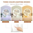 thumbnail image 4 of HOMCOM Ensemble de Coiffeuse avec Miroir LED, Tabouret et 4 Tiroirs Bureau de Maquillage, 4 of 10