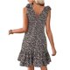 thumbnail image 4 of TaTaai Women's Floral V-Neck Sleeveless Dress with Bow Detail Loose Fit Flowy A-Line Knee-Length Casual Summer Beach Vacation Daily Wear Boho Style Sundress Gift, 4 of 4