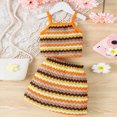 thumbnail image 4 of Child Girls 4-10T 2PC Summer Outfit Set Lovely Bow Tank Top + Casual Shorts Gibobby,5-6 Years,Yellow, 4 of 5