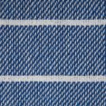 thumbnail image 3 of Contemporary Home Living Blue and White Striped Knitted Fringed Throw Blanket 50" x 60", 3 of 7