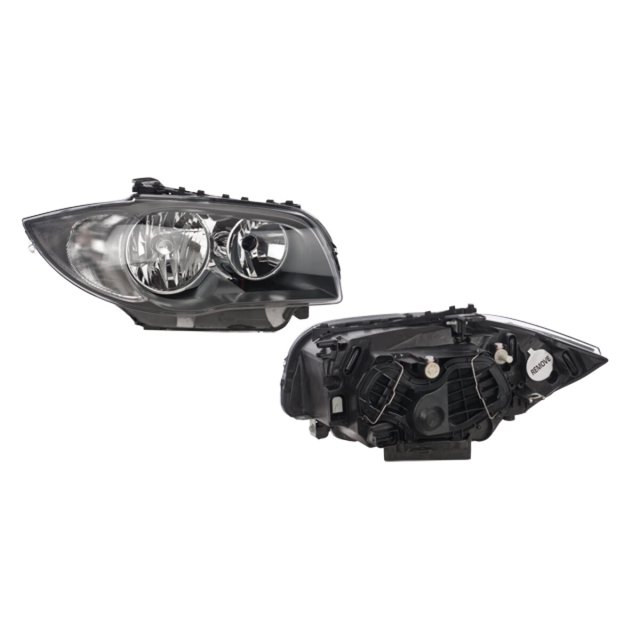 Faro 130i 2009 A 2010 Bmw Der Fdo Negro Eléctrico C/Motor P/Halog DEPO .