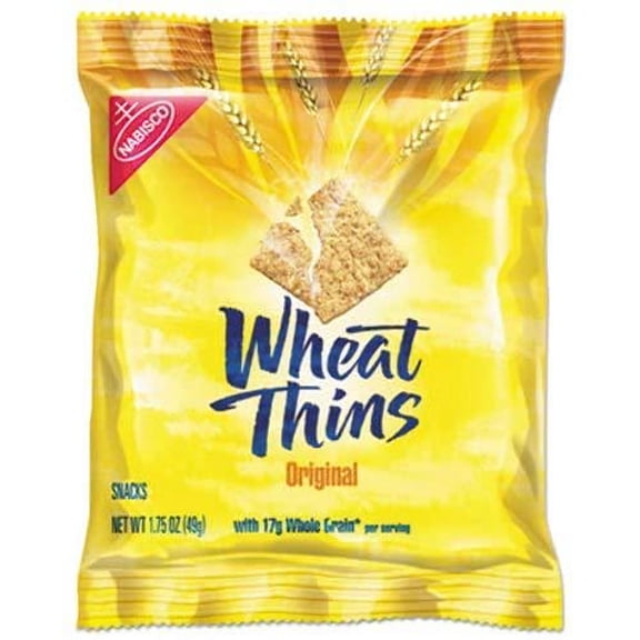 Nabisco Wheat Thins Crackers, Original, 1.75 oz Bag, 72/Carton