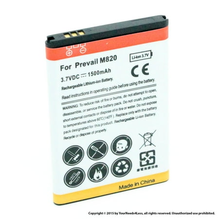 1500mah Airsoft Battery (YN4L® 1500mAh Replacement Battery for Samsung Galaxy Prevail M820 (Boost Mobile) ; Intercept M910 ;)