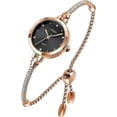 thumbnail image 1 of Watches Women Analog Quartz Watch Mosaic with Diamonds Bracelet Dress Watch for Female Waterproof Wristwatch with Rose Gold Bracelet, 1 of 4