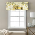 thumbnail image 3 of Summer Truck Lemon Valance Curtain Country Farm Yellow Lemon Tree Leaf Window Valances Rod Pocket Short Curtains Window Treatments for Kitchen Bedroom Bathroom Laundry 42" x 18", 3 of 9