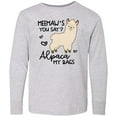 thumbnail image 3 of Inktastic Meemaw's You Say Alpaca My Bags Long Sleeve Youth T-Shirt, 3 of 5
