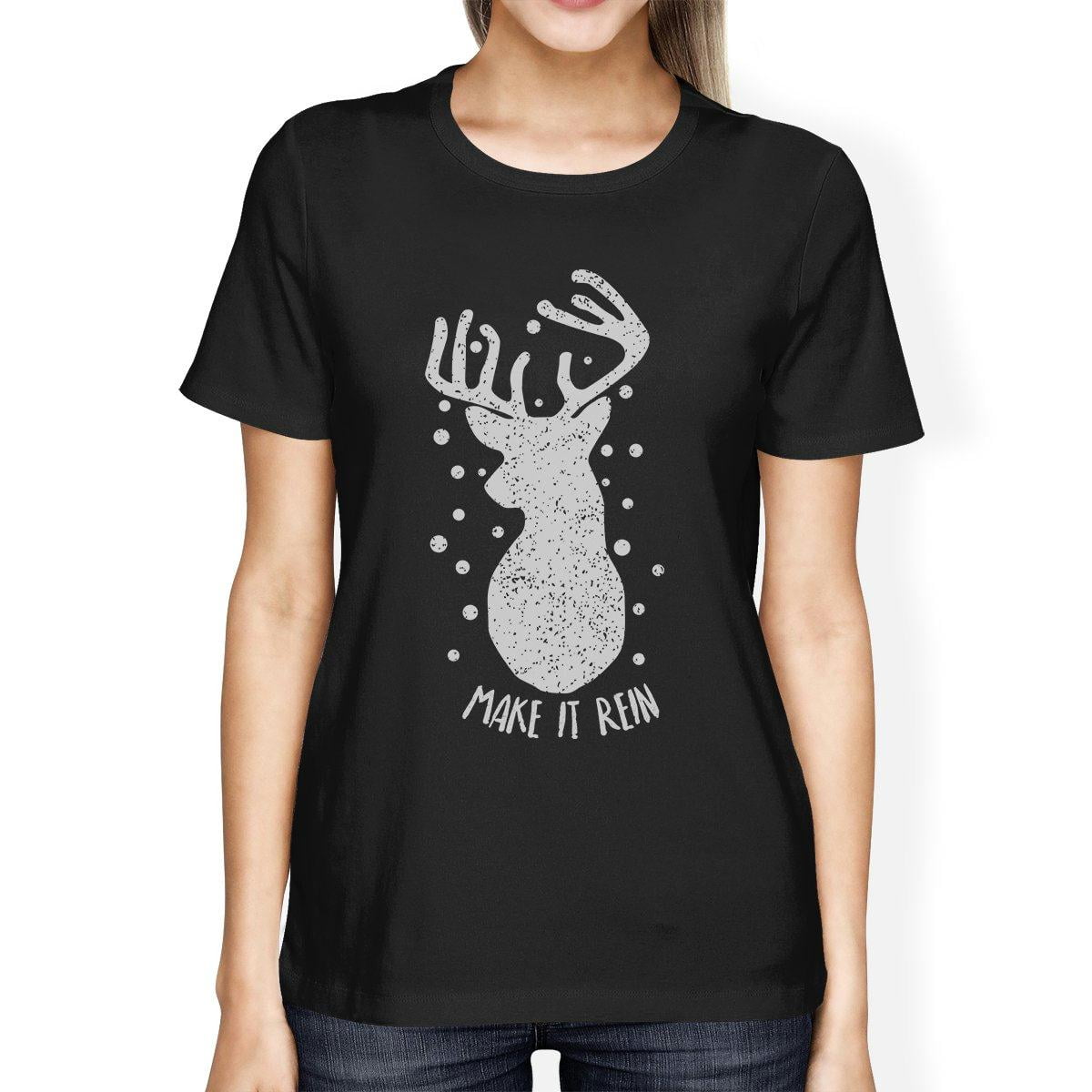 Make It Rein Vintage Reindeer Womens Grey Tank Top