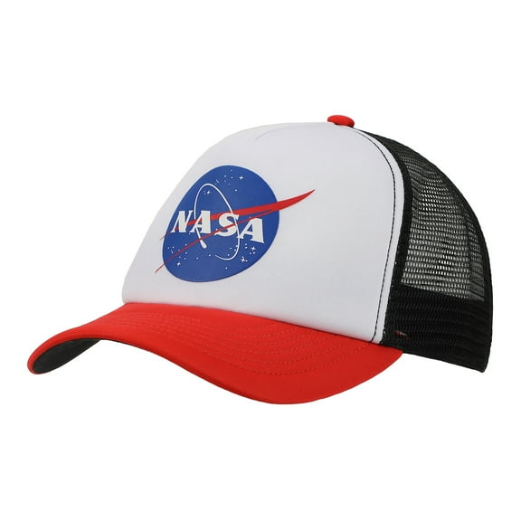 NASA Logo Red & White Trucker Hat
