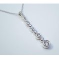 thumbnail image 3 of 1.50Ct Round Cut Diamond Journey Women's Pendant 14K White Gold Plated 18" Free Chain, 3 of 5