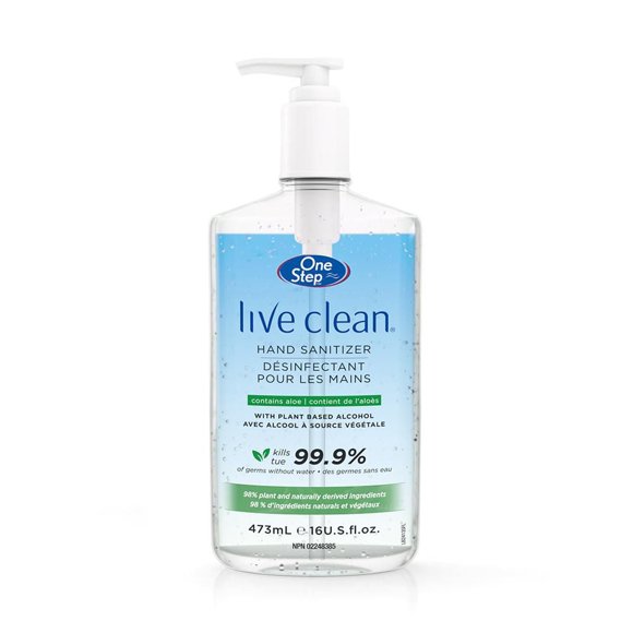 Live Clean One Step Hand Sanitizer with Aloe