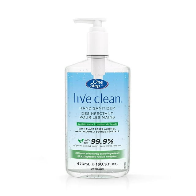 Live Clean One Step Hand Sanitizer with Aloe