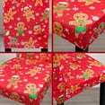 thumbnail image 6 of Christmas Chair Covers for Dining Room Set of 4 Christmas Gingerbread Dining Chair Protectors 4 Pcs Stretch Removable Washable Chair Slipcovers 4 Pack for Winter Xmas Holiday Home and Party Decor, 6 of 6