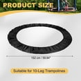 thumbnail image 2 of Uxcell Trampolines Spring Cover, Round Small Replacement Cover 10 Holes for Indoor Home Fitness 60 Inch & Black, 2 of 7