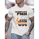 thumbnail image 1 of Funny Fishing Enthusiast T-Shirt - Crew Neck Knit Fabric with Slight Stretch - Casual Summer Tee for Men with 'Best Catch' Graphic Print Design, 1 of 8