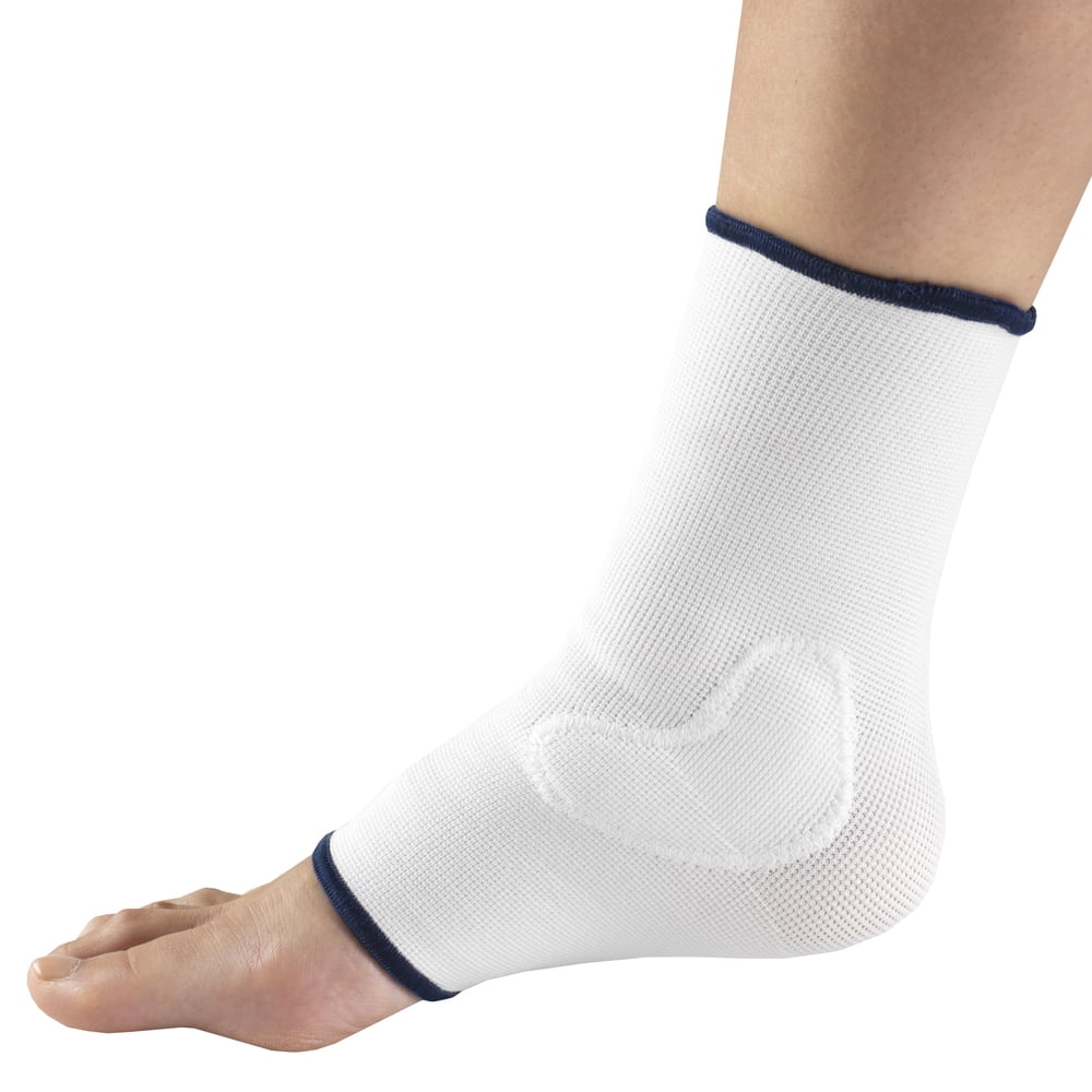 OTC Ankle Support with Viscoelastic Insert, White, Medium