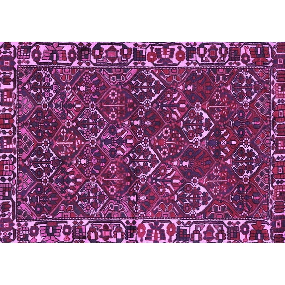 Ahgly Company Indoor Rectangle Persian Purple Traditional Area Rugs, 5' x 8'