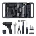 thumbnail image 1 of Kit de herramientas HOTO de 25 piezas para el hogar con taladro sin escobillas de 16 V, 50 N · m, 1 of 9