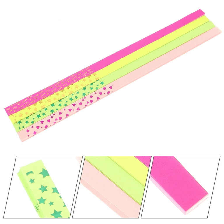 4 Pack of Star Origami Paper Star Paper Strip Decorative Origami Stars Paper Stars Paper Strips, Size: 5.91 x 3.94 x 1.97
