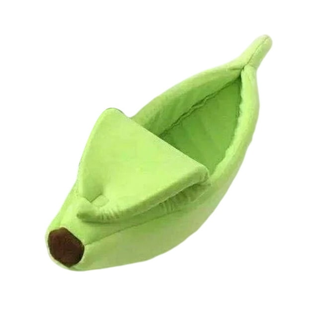 Lit de Chat Mignon en Forme de Banane Doux Chat Câlin Maison Belle Fournitures pour Chatons Lapin