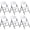 6-Pack White, variant on Fenbeli Folding Plastic Chair, 6-Pack, Black