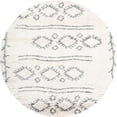 thumbnail image 1 of Ahgly Company Machine Washable Indoor Round Contemporary Grey Gray Area Rugs, 10' Round, 1 of 7