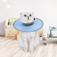 thumbnail image 5 of Cat Recovery Collar Pet Cone Collar Soft Protective Cotton Cone Adjustable Fasteners Collar for Cat and Puppy, 5 of 7
