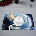 thumbnail image 2 of MKHERT Abstract Animal Pegasus Unicorn Oil Painting Placemats Table Mats for Dining Room Kitchen Table Decoration 12x18 inch,Set of 4, 2 of 4
