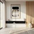 thumbnail image 1 of Meuble TV mural Nexera Slim 72" avec 2 armoires, noir, 1 of 5