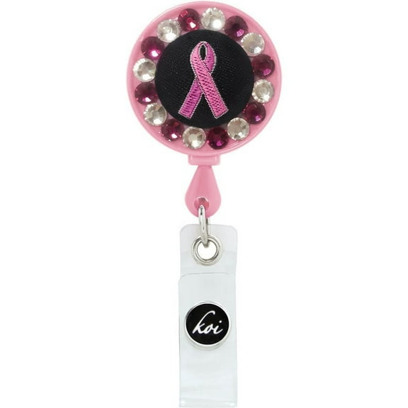 koi Shaker Retractable Badge Reels Color: Jewels & Ribbon
