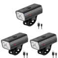 thumbnail image 1 of Luz delantera para bicicleta, recargable por USB, 400 LM, luz de pantalla de potencia de cuatro rejillas, 1 of 6