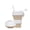 Khaki, variant on 20oz Collapsible Silicone Coffee Cup with Straw Lid, 600ml Foldable Lightweight Travel Water Mug, BPA-Free Reusable Drinking Cup for Camping Hiking Picnic Climbing