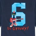 thumbnail image 3 of Pete the Cat -  Happy 6th Birthdays - Toddler And Youth Long Sleeve Graphic T-Shirt, 3 of 6