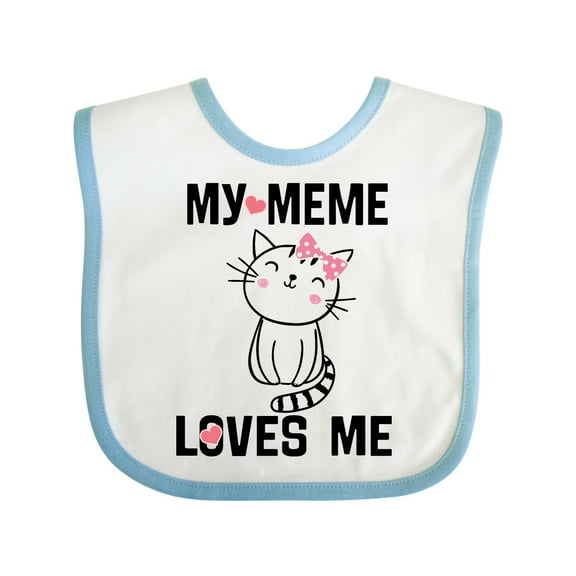 Inktastic My Meme Loves Me Girls Girls Baby Bib