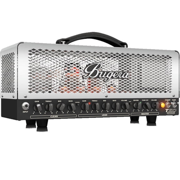 Bugera T50 Infinium Cage-Style 2-Channel Guitar Tube Amp Head w/ Multi-Class A/AB Operation & Reverb - 50 Watt