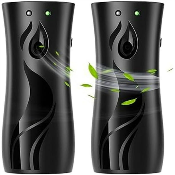 Dispensador Automático de Fragancias, Paquete de 2, Ambientador Automático en Aerosol, para Montaje en Pared o de Pie.