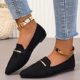 thumbnail image 3 of HEWUQI Pointed Toe Loafers for Womens Work Business Non Slip Casual Dress Shoes Comfortable Slip on Flats for Driving Travel Everyday Black Size 9.5, 3 of 6