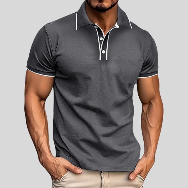 pstuiky camisetas de hombre, Camisa informal de manga corta con botones y cuello vuelto para hombre camisas casuales para hombre s