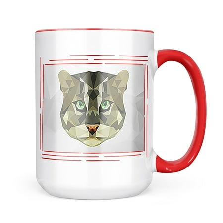 

Neonblond Low Poly zoo Animals Fishing Cat Mug gift for Coffee Tea lovers