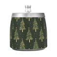 thumbnail image 7 of Yayeee Ashtray with Lid for Cigarette Smokeless Stainless Steel Home Ash Holder, Hand Drawn Christmas Trees, 7 of 7