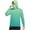 Green (New), variant on Men's Long Sleeve Shirt with Built-in UV Face Protection Hawaiian Sun Hoodie Lightweight UPF 50+ Moisture Wicking T-Shirt for Summer Outdoor Gray M