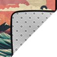 thumbnail image 2 of DouZhe Japanese Style Big Ocean Waves Rugs Doormat, Non-Slip Machine Washable Carpets Floor Door Mat , 36" x 24", 2 of 6