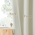 thumbnail image 4 of NICETOWN Faux Linen Blackout Curtains & Drapes for Living Room 84 inches Long 50" Wide, Pinch Pleated Light Blocking Window Treatments Thermal Insulated Curtains for Bedroom, 2 Panels,Ivory, 4 of 11