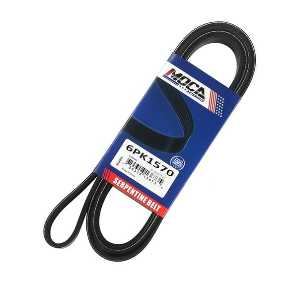 MOCA AUTOPARTS 6PK1570 EPDM Serpentine Belt Fit for 04-06 Audi A4 1.8L & 05-09 Audi A4 2.0L & 14-19 Ford Fusion 1.5L