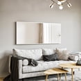 thumbnail image 3 of Eviva Sax 47" Brushed Metal Frame Bathroom Wall Mirror, 3 of 12