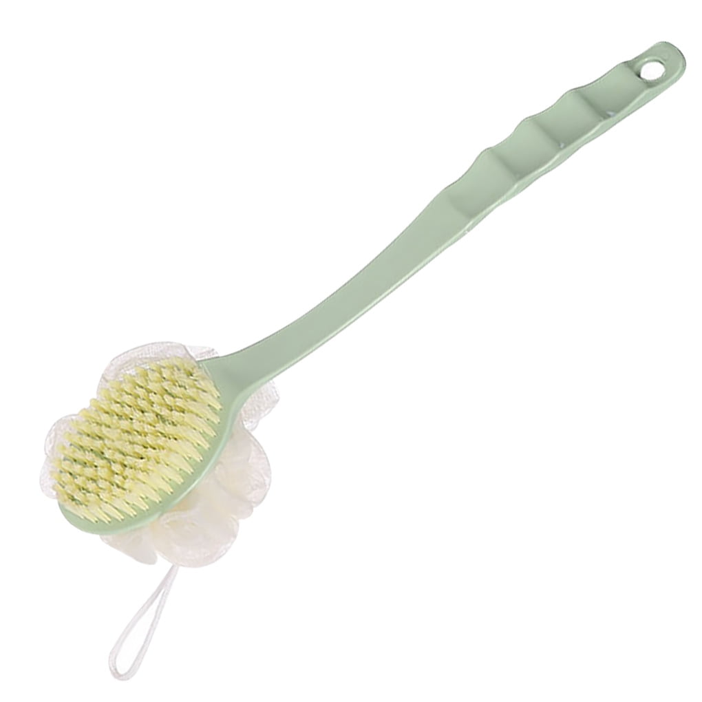Rinhoo Shower Brush Long Handle Sponge Bathing Ball Soft Bristles