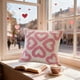 thumbnail image 1 of Funda de cojín decorativa con bordado de corazón | Funda de almohada decorativa para sofá cama | Decoración navideña para sala de estar y dormitorio, 1 of 8