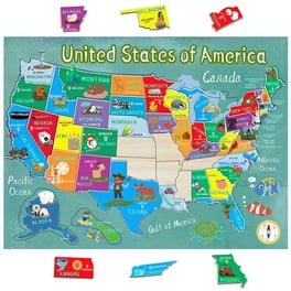 The Learning Journey Lift & Learn Puzzle - USA Map: 40 Pcs